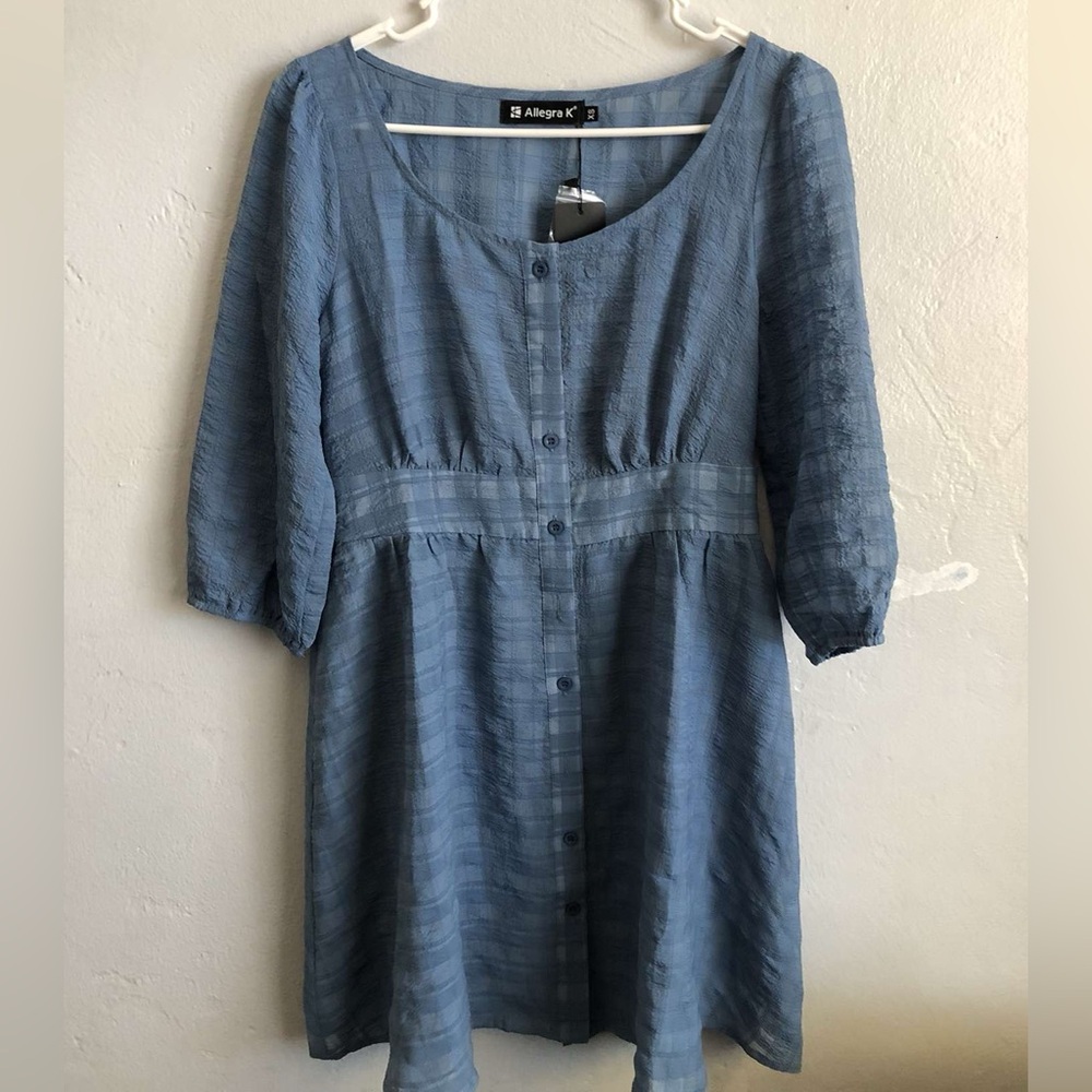 Flowy blue dress